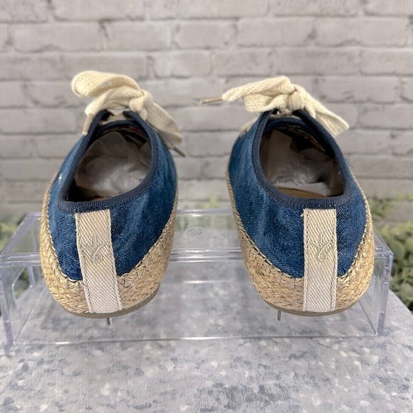 EMU Australia Blue Tie Dye Denim Lace-up Espadrille Sneakers WMS 9M💙EUC💙 - Picture 6 of 9